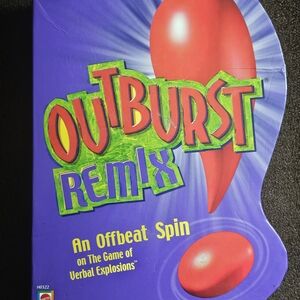Mattel Outburst Remix Board Game - Purple, Red, Green